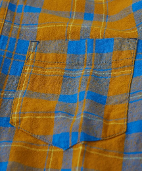 CUBE SUGAR（キューブシュガー）の「空紡糸先染めチェック柄ビッグシャツ（シャツ/ブラウス・レディース・マスタード/ピンク/グリーン/マルチ/グレー・M）」の20枚目の写真
