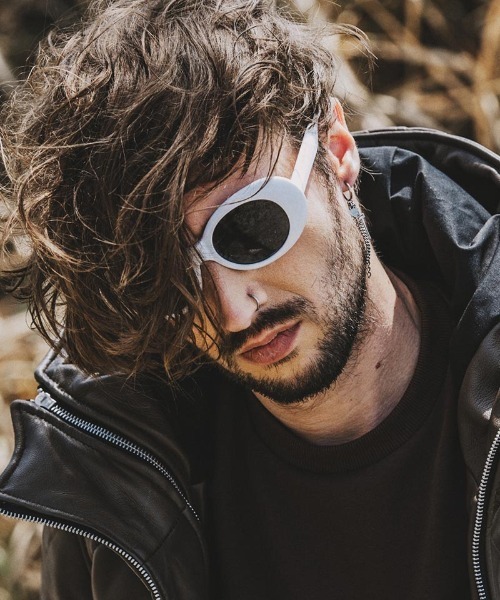 NO ID.（ノーアイディ）の「mko11323-ｵｰﾊﾞﾙｻﾝｸﾞﾗｽ（サングラス・メンズ・ホワイト/ブラック・ONE SIZE）」の6枚目の写真