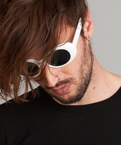 NO ID.（ノーアイディ）の「mko11323-ｵｰﾊﾞﾙｻﾝｸﾞﾗｽ（サングラス・メンズ・ホワイト/ブラック・ONE SIZE）」の9枚目の写真