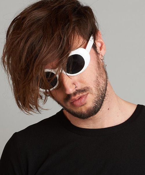 NO ID.（ノーアイディ）の「mko11323-ｵｰﾊﾞﾙｻﾝｸﾞﾗｽ（サングラス・メンズ・ホワイト/ブラック・ONE SIZE）」の10枚目の写真