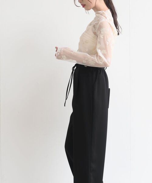 rps（アールピーエス）の「フロッキーフラワーシアーレースプルオーバー（その他トップス・レディース・アイボリー/ブラック・フリー）」の15枚目の写真