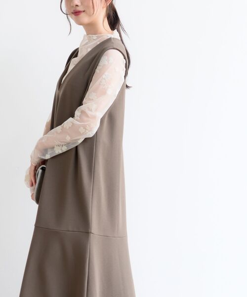 rps（アールピーエス）の「フロッキーフラワーシアーレースプルオーバー（その他トップス・レディース・アイボリー/ブラック・フリー）」の16枚目の写真