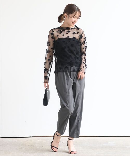 rps（アールピーエス）の「フロッキーフラワーシアーレースプルオーバー（その他トップス・レディース・アイボリー/ブラック・フリー）」の21枚目の写真