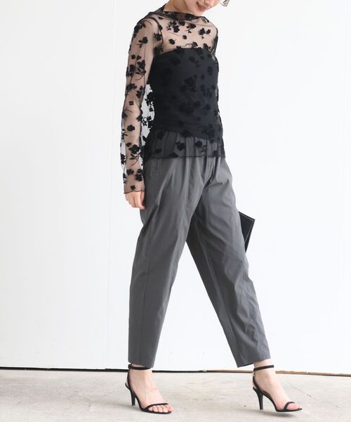 rps（アールピーエス）の「フロッキーフラワーシアーレースプルオーバー（その他トップス・レディース・アイボリー/ブラック・フリー）」の14枚目の写真