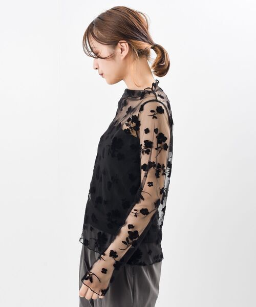 rps（アールピーエス）の「フロッキーフラワーシアーレースプルオーバー（その他トップス・レディース・アイボリー/ブラック・フリー）」の22枚目の写真