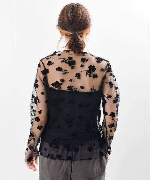 rps（アールピーエス）の「フロッキーフラワーシアーレースプルオーバー（その他トップス・レディース・アイボリー/ブラック・フリー）」の8枚目の写真