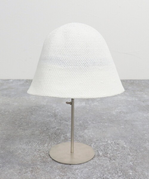 fredy emue（フレディエミュ）の「T/Cベルハット（ハット・レディース・ブラック/オフホワイト・FREE）」の5枚目の写真