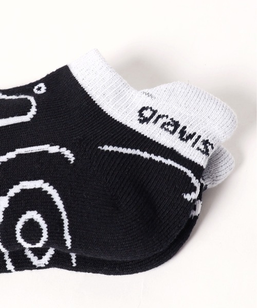 GRAVIS(グラヴィス)の「gravis/グラビス G Socks ソックス(ソックス/靴下・メンズ・ブラック/ホワイト・25-27CM)」の8枚目の写真
