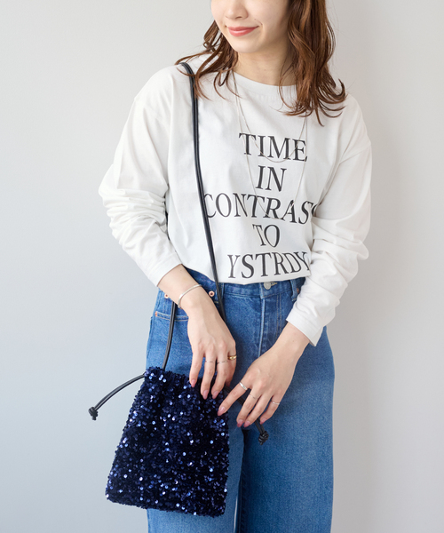 美品　JOURNAL STANDARD relume RELUMEスパンコールBAG（ショルダーバッグ）｜JOURNAL STANDARD