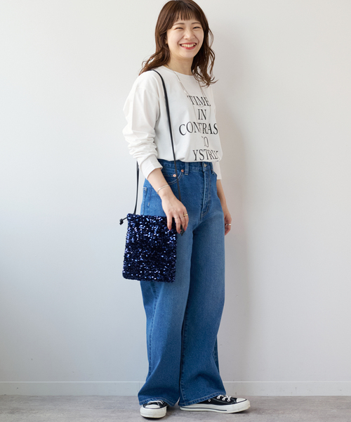 JOURNAL STANDARD relume（ジャーナルスタンダード　レリューム）の「RELUMEスパンコールBAG（ショルダーバッグ・レディース・ブラック/ネイビー・FREE）」の16枚目の写真