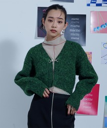 miette | フロントビットメランジニットカーディガン(カーディガン/ボレロ)