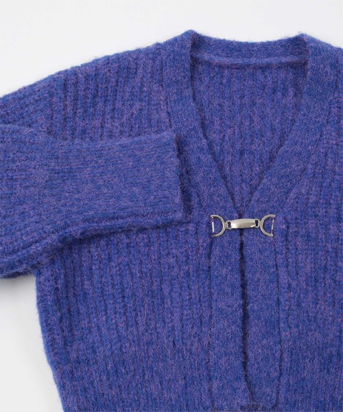 miette（ミエット）の「フロントビットメランジニットカーディガン（カーディガン/ボレロ・レディース・レッド/ブルー/グリーン・FREE）」の12枚目の写真