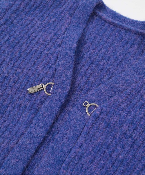 miette（ミエット）の「フロントビットメランジニットカーディガン（カーディガン/ボレロ・レディース・レッド/ブルー/グリーン・FREE）」の13枚目の写真