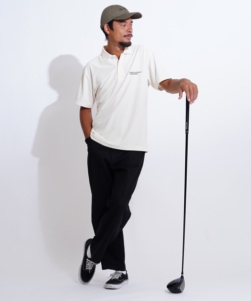 GIORDANO（ジョルダーノ）の「[ GIORDANO ] クラシックロゴUVカットポロシャツ (ユニセックス)（ポロシャツ・レディース・ホワイト/ブラック/カーキ/グリーン・MEDIUM/LARGE/X-LARGE）」の9枚目の写真