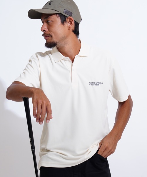 GIORDANO（ジョルダーノ）の「[ GIORDANO ] クラシックロゴUVカットポロシャツ (ユニセックス)（ポロシャツ・レディース・ホワイト/ブラック/カーキ/グリーン・MEDIUM/LARGE/X-LARGE）」の5枚目の写真