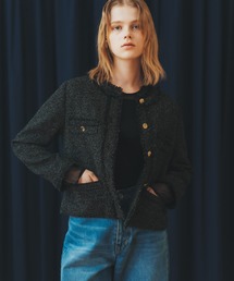 YECCA VECCA | ツイードノーカラージャケット(ノーカラージャケット)