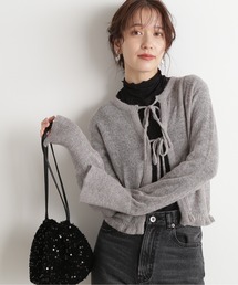 N.（N. Natural Beauty Basic） | ◆フロントリボンニットカーディガン(カーディガン/ボレロ)