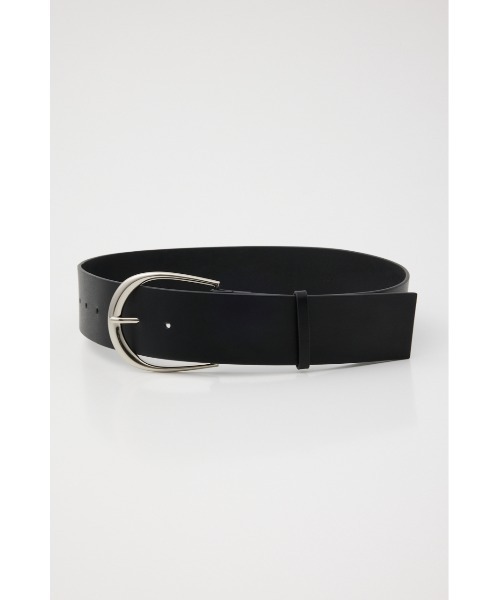SLY（スライ）の「ROUND BUCKLE BELT ラウンドバックル ベルト（ベルト・レディース・ブラック・FREE）」の2枚目の写真