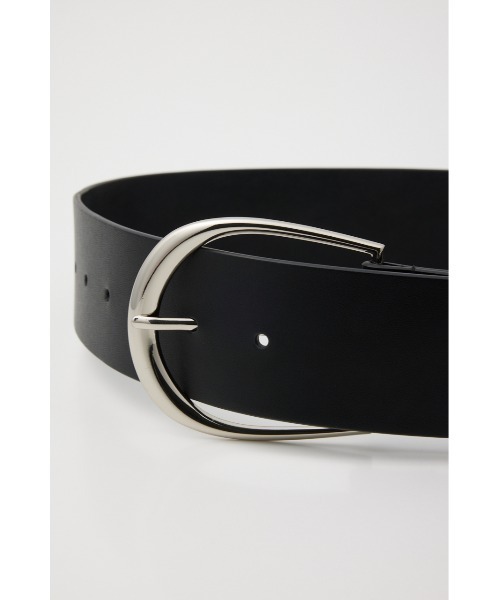 SLY（スライ）の「ROUND BUCKLE BELT ラウンドバックル ベルト（ベルト・レディース・ブラック・FREE）」の3枚目の写真