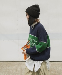 forksy. | 【forksy.】スナップイヤーフラップ付ニット帽(ニットキャップ/ビーニー)