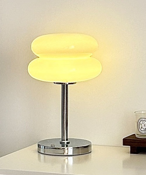 USB対応マカロンガラステーブルランプ（照明）｜Made in I（メイドイン