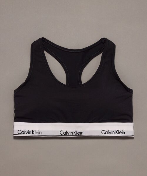 Calvin Klein（カルバン・クライン）の「Icon Cotton ライトリーライン ブラレット（ブラジャー・レディース・ブラック/ヘザーグレー/グレー・L/S/M/XL）」の6枚目の写真