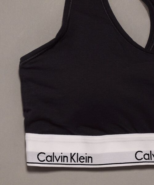 Calvin Klein（カルバン・クライン）の「Icon Cotton ライトリーライン ブラレット（ブラジャー・レディース・ブラック/ヘザーグレー/グレー・L/S/M/XL）」の7枚目の写真