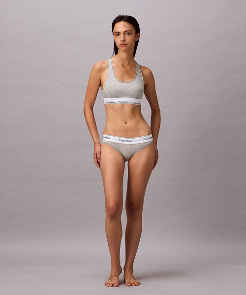 Calvin Klein(カルバン・クライン)の「Icon Cotton Modal ライトリーライン ブラレット(ブラジャー・レディース・ブラック/ヘザーグレー/グレー・L/S/M/XL)」の16枚目の写真