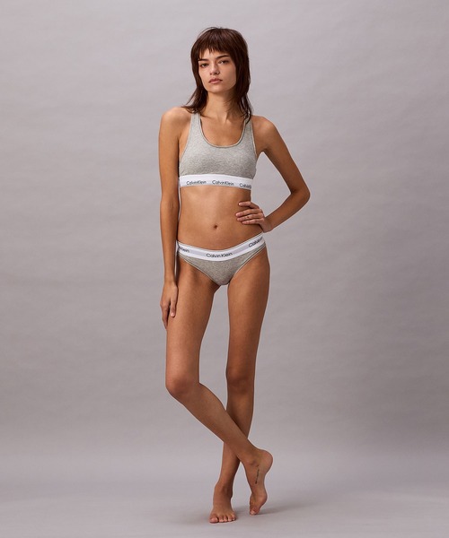 Calvin Klein(カルバン・クライン)の「Icon Cotton Modal ライトリーライン ブラレット(ブラジャー・レディース・ブラック/ヘザーグレー/グレー・L/S/M/XL)」の18枚目の写真