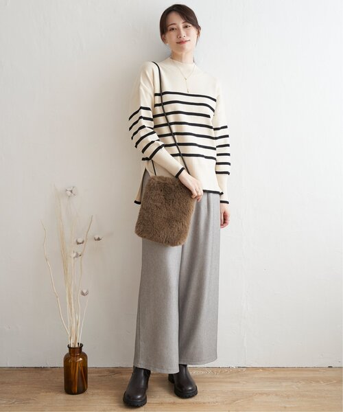 ikka（イッカ）の「エコファーふわふわミニショルダーバッグ（ショルダーバッグ・レディース・パープル/ブラウン/ダークグレー/オフホワイト・FREE）」の13枚目の写真