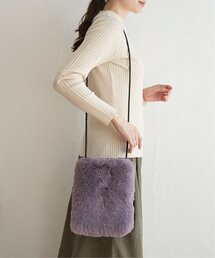 エコファーふわふわミニショルダーバッグ