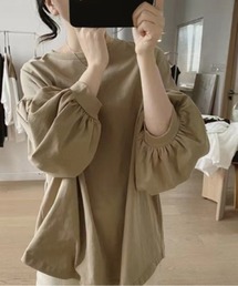 ボリュームスリーブオーバーTシャツ