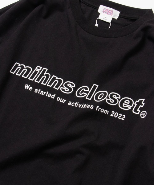 mihns closet(ミンズクローゼット)の「【mihns closet/ミンズクローゼット】プリントロゴ ロングスリーブTシャツ(Tシャツ/カットソー・メンズ・ブラック/ライトグレー/オフホワイト・L/M/XL)」の5枚目の写真