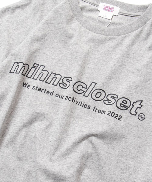 mihns closet(ミンズクローゼット)の「【mihns closet/ミンズクローゼット】プリントロゴ ロングスリーブTシャツ(Tシャツ/カットソー・メンズ・ブラック/ライトグレー/オフホワイト・L/M/XL)」の15枚目の写真