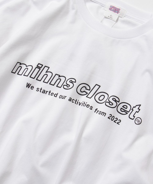mihns closet(ミンズクローゼット)の「【mihns closet/ミンズクローゼット】プリントロゴ ロングスリーブTシャツ(Tシャツ/カットソー・メンズ・ブラック/ライトグレー/オフホワイト・L/M/XL)」の9枚目の写真