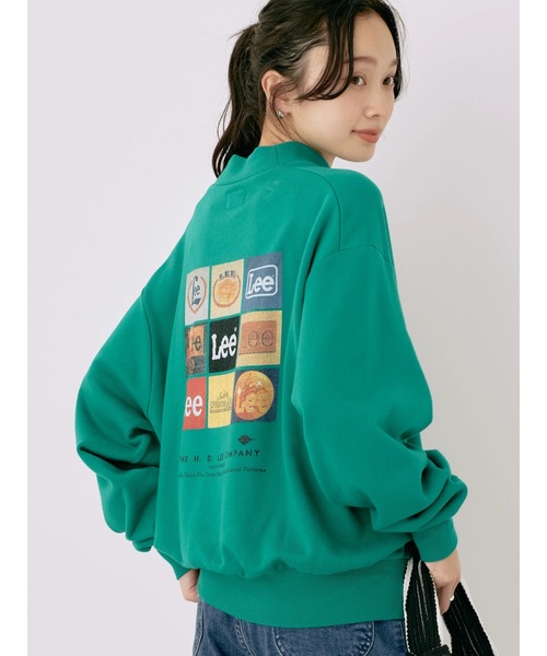 Lee(リー)の「Lee×e.m.a.e.バックプリントプルオーバー(スウェット・レディース・サックスブルー/グリーン/オートミール・FREE)」の6枚目の写真