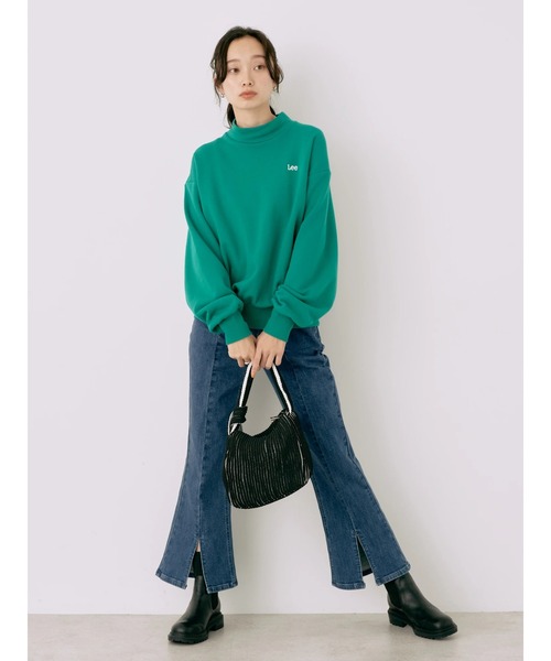 Lee(リー)の「Lee×e.m.a.e.バックプリントプルオーバー(スウェット・レディース・サックスブルー/グリーン/オートミール・FREE)」の7枚目の写真