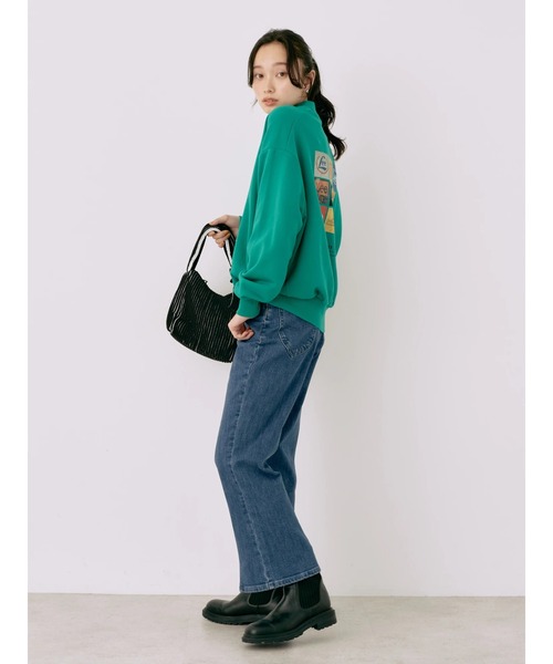 Lee(リー)の「Lee×e.m.a.e.バックプリントプルオーバー(スウェット・レディース・サックスブルー/グリーン/オートミール・FREE)」の8枚目の写真