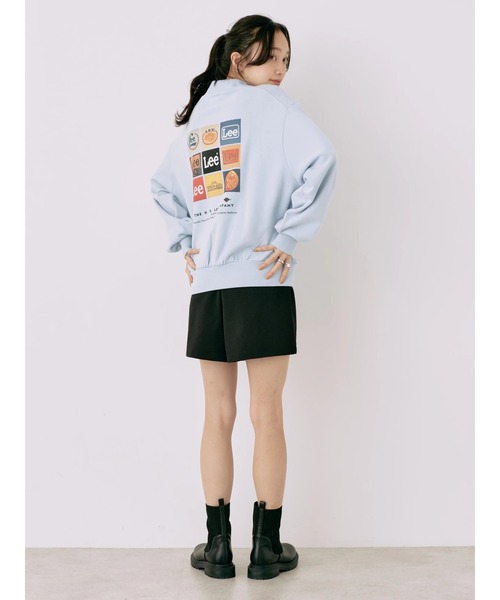 Lee(リー)の「Lee×e.m.a.e.バックプリントプルオーバー(スウェット・レディース・サックスブルー/グリーン/オートミール・FREE)」の13枚目の写真