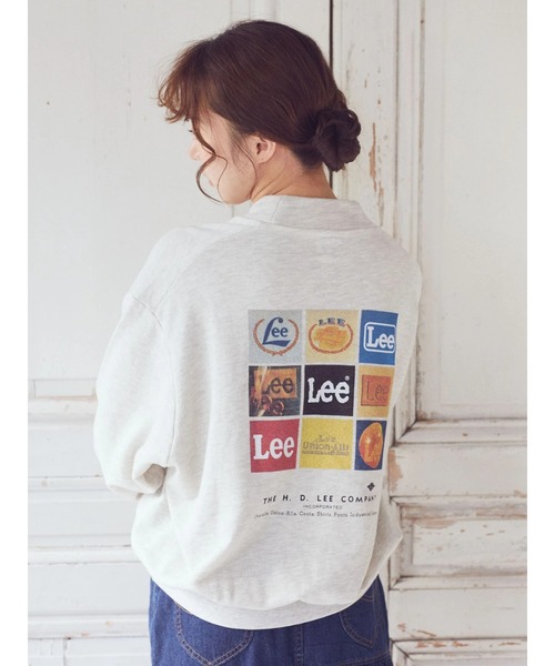 Lee(リー)の「Lee×e.m.a.e.バックプリントプルオーバー(スウェット・レディース・サックスブルー/グリーン/オートミール・FREE)」の14枚目の写真