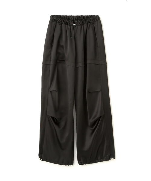 FREE'S MART(フリーズマート)の「◆サテンパラシュ-トパンツ(カーゴパンツ・レディース・ホワイト/ブラック・MEDIUM/SMALL)」の4枚目の写真