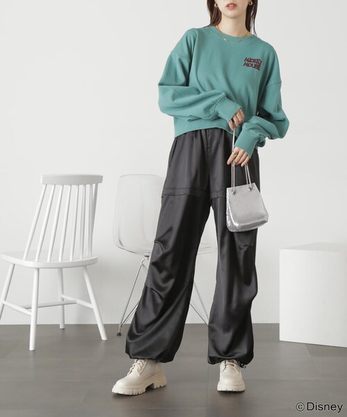 FREE'S MART(フリーズマート)の「◆サテンパラシュ-トパンツ(カーゴパンツ・レディース・ホワイト/ブラック・MEDIUM/SMALL)」の21枚目の写真