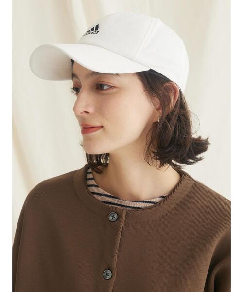 CRAFT STANDARD BOUTIQUE（クラフトスタンダードブティック）の「adidas コーデュロイキャップ（キャップ・レディース・ホワイト/ブラック・FREE）」の5枚目の写真