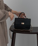 pual ce cin | チェーンショルダー2WAYレザーBAG(單肩包)