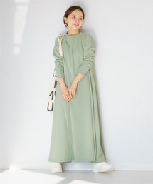 [ 田中亜希子さんコラボ ]低身長向けサイズあり 選べるタイプ ジャージーワンピース
