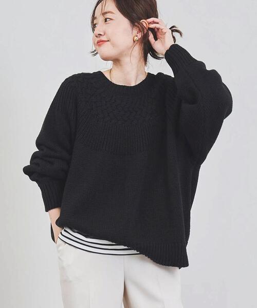 coen（コーエン）の「【WEB限定】タンショクキュウシンニット（ニット/セーター・レディース・ブラック/オレンジ/オフホワイト/グレー・M/L）」の13枚目の写真