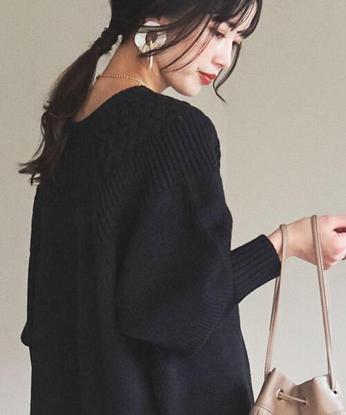 coen（コーエン）の「【WEB限定】タンショクキュウシンニット（ニット/セーター・レディース・ブラック/オレンジ/オフホワイト/グレー・M/L）」の16枚目の写真