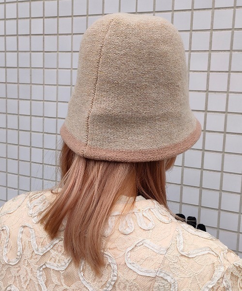 Casselini(キャセリーニ)の「Casselini(キャセリーニ)バイカラートリムハット(ハット・レディース・ブラック/ベージュ/ブルー・FREE)」の11枚目の写真