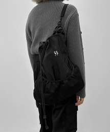 【jiasecond.】メッシュ切替えリュックサック / 鞄 バッグ BAG リュック バックパック 巾着 メッシュ ブラック グレー ZOZOTOWN限定