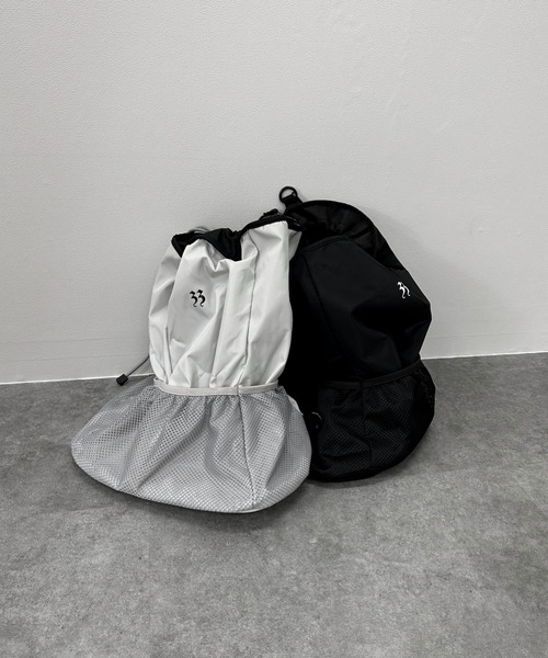 jiasecond.（ジアセカンド）の「【jiasecond.】メッシュ切替えリュックサック / 鞄 バッグ BAG リュック バックパック 巾着 メッシュ ブラック グレー ZOZOTOWN限定（バックパック/リュック・レディース・ブラック/グレー・FREE）」の4枚目の写真